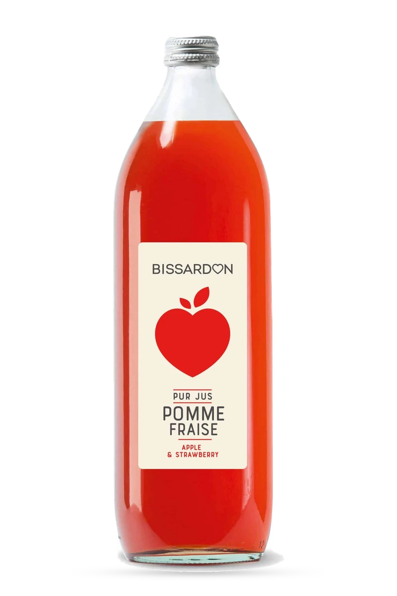 Jus de pomme et de fraise 1 L - Bissardon