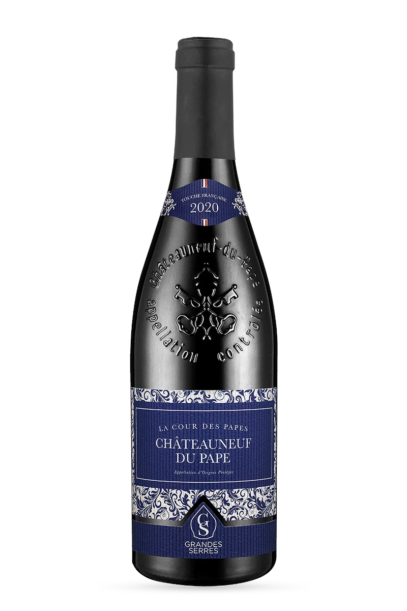 Châteauneuf-du-Pape AOC La Cour des papes Rouge 2022 150cl - Maison Grandes Serrres