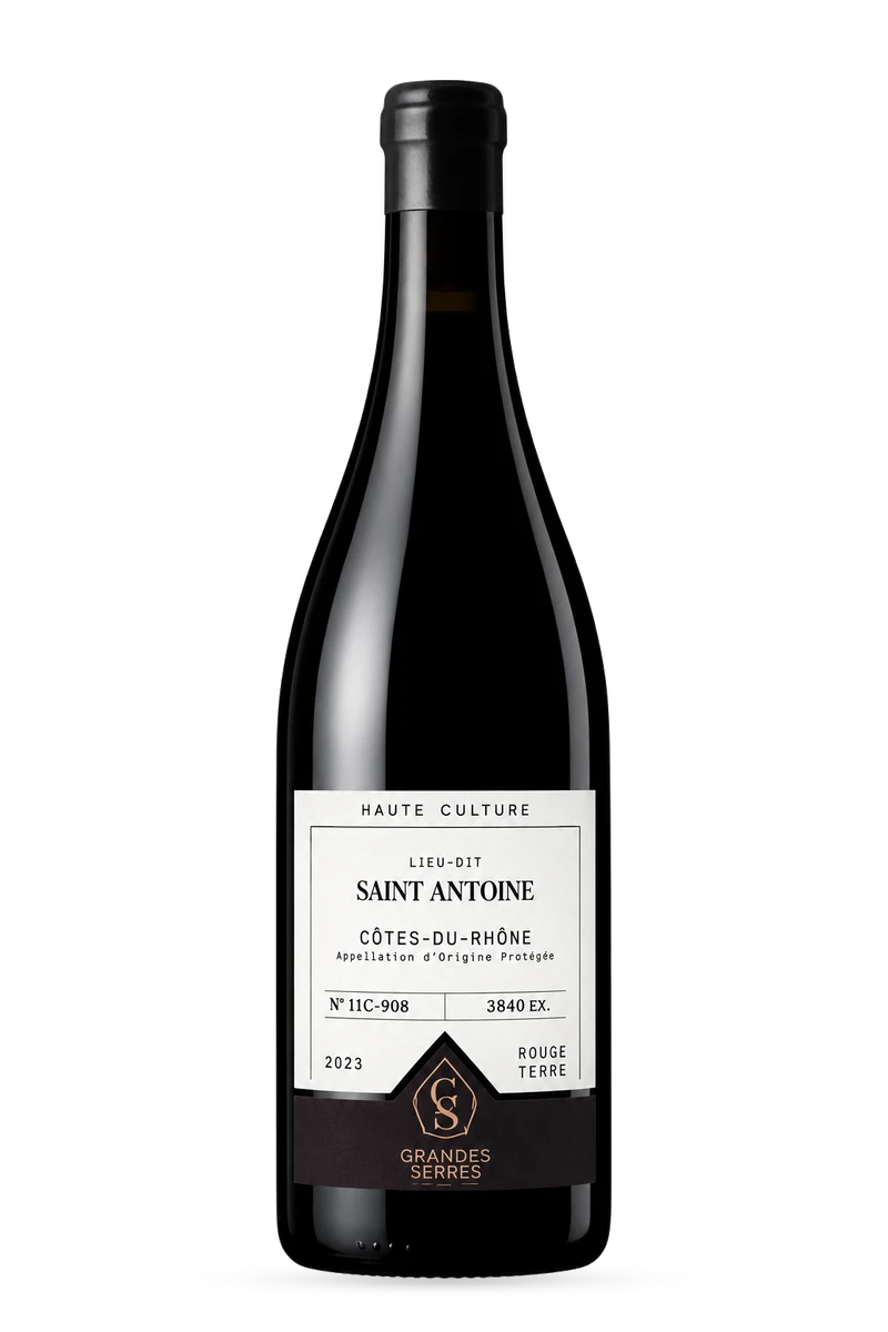Côtes du Rhône AOC Lieu dit Saint Antoine - Haute Culture Rouge 2023 75cl - Maison Grandes Serres