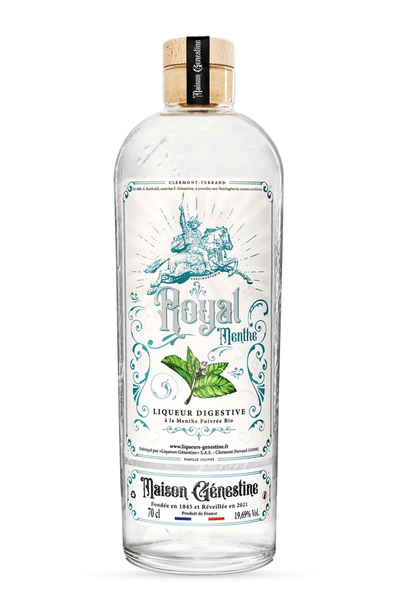 Liqueur Herbes / Plantes "Royal Menthe" 70cl - DISTILLERIE GENESTINE