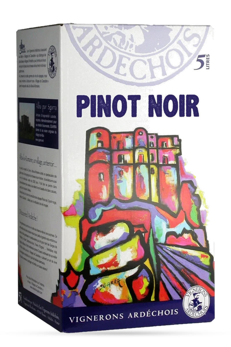 IGP Ardèche Pinot Rouge 500cl-bib - VIGNERONS ARDÉCHOIS