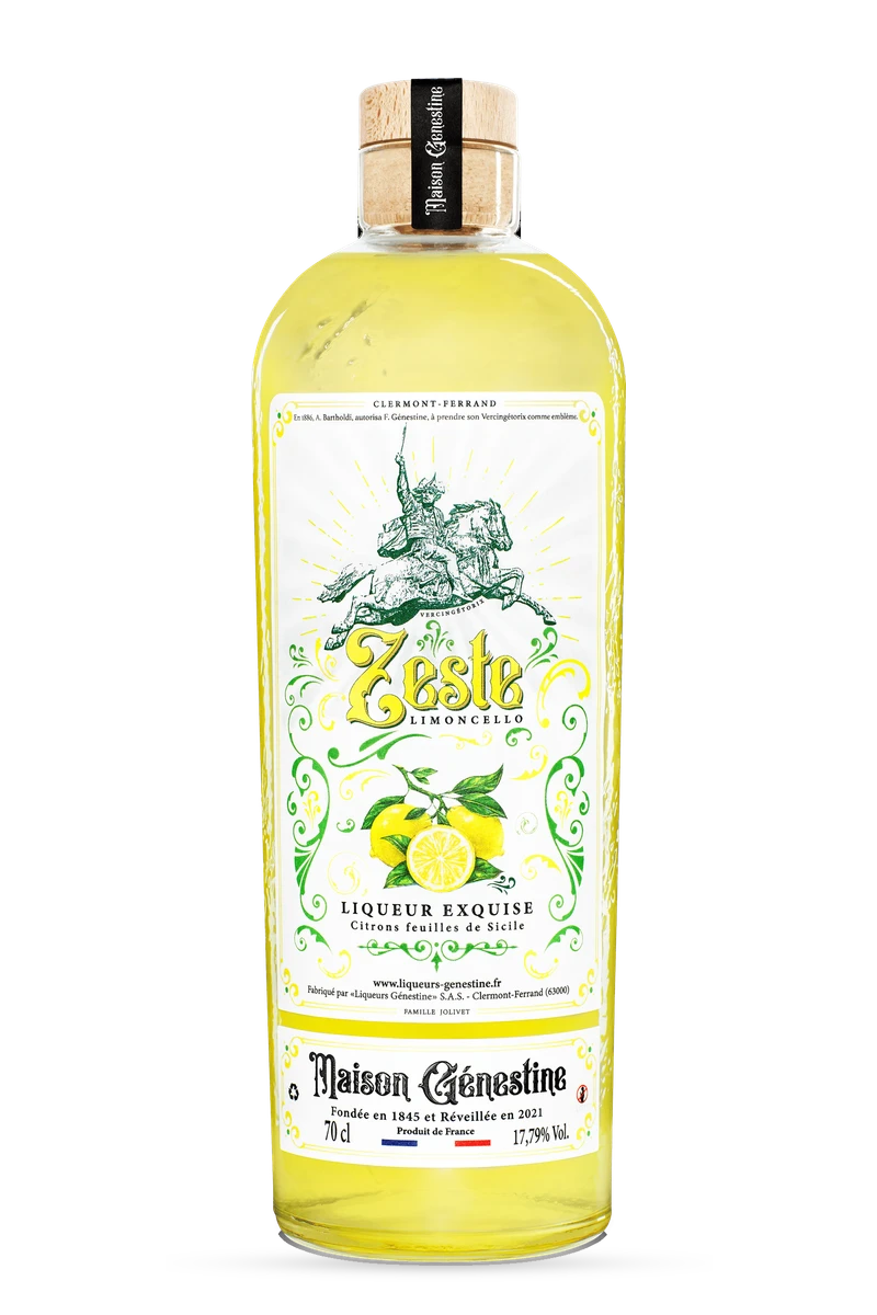 Liqueur Fruits "Zeste Limoncello" 70cl - DISTILLERIE GENESTINE