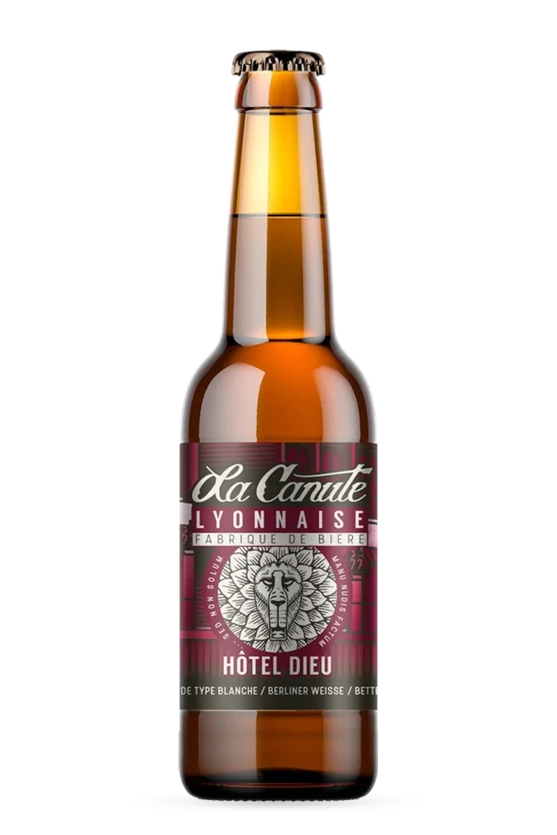 Bière Sour fruits rouges "Hôtel Dieu" 33cl - La Canute Lyonnaise