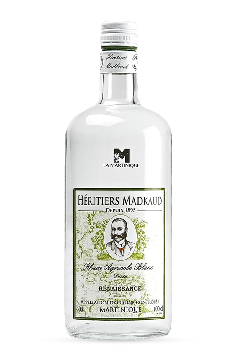 Martinique Rhum Agricole Blanc "Rennaissance" 100cl - Héritiers Madkaud