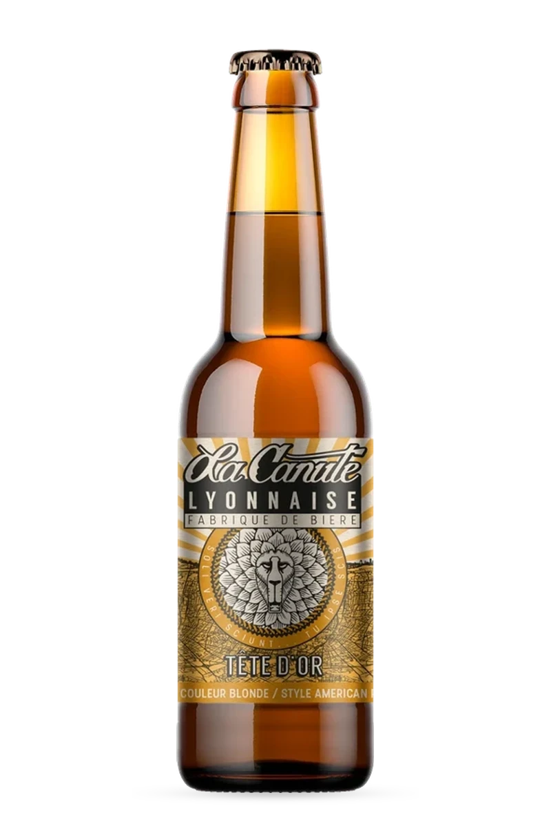 Bière Pale Ale "Tête d'Or" 33cl - La Canute Lyonnaise
