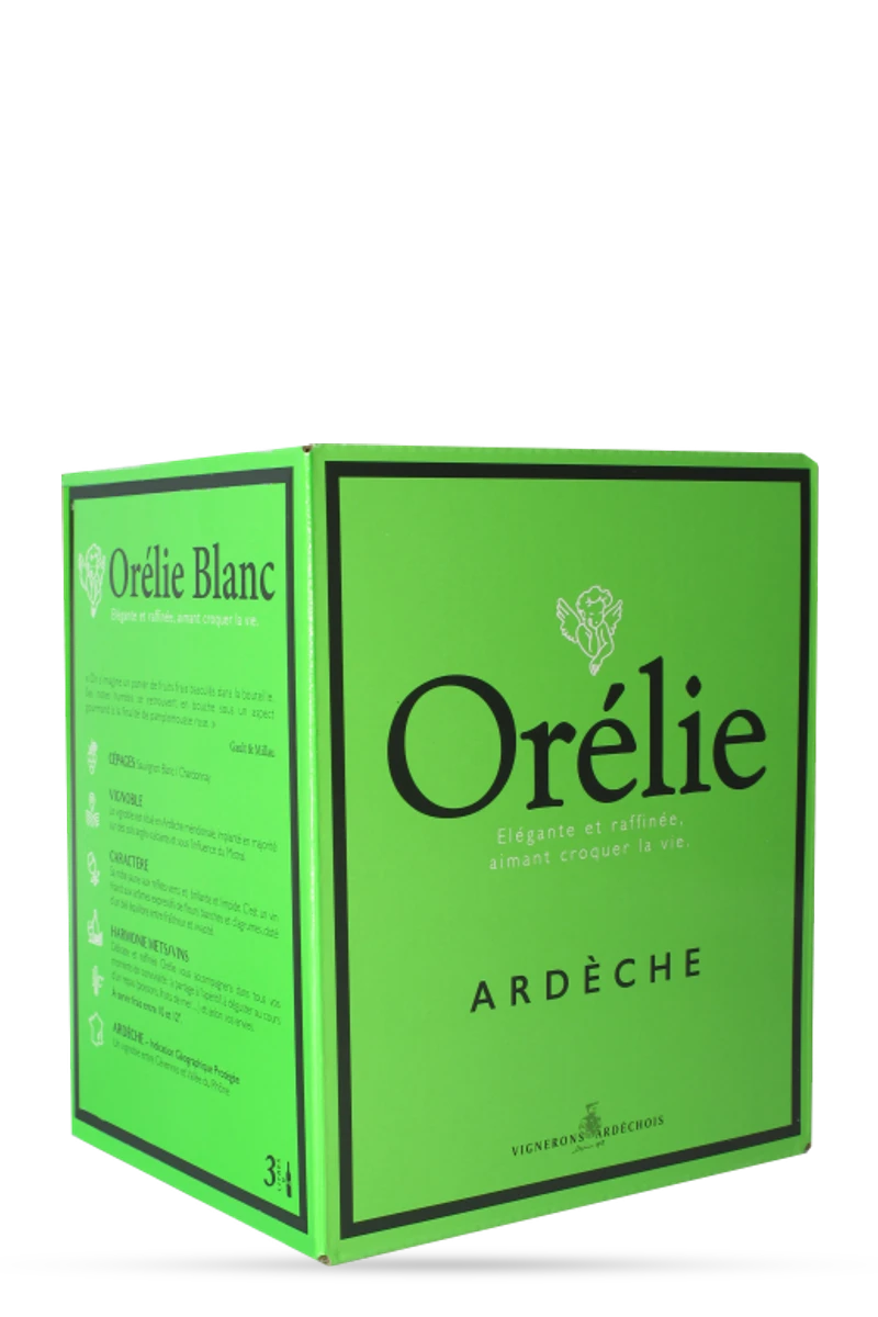 IGP Ardèche Le Cube Orélie Blanc 300cl-bib - VIGNERONS ARDÉCHOIS