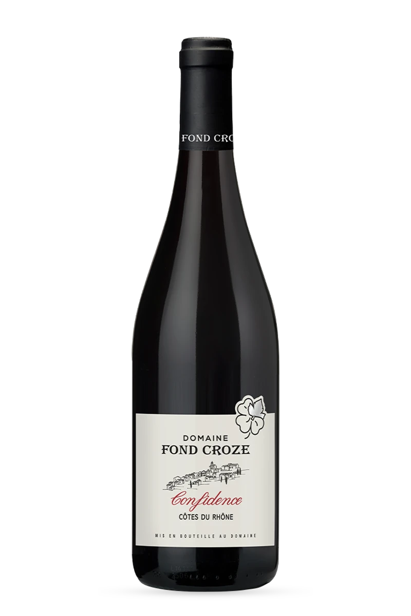 Côtes du Rhône AOC Confidence Rouge 2021 75cl - DOMAINE FOND CROZE
