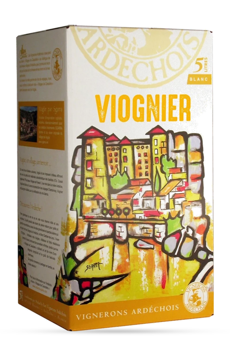 IGP Ardèche Viognier Blanc 500cl-bib - VIGNERONS ARDÉCHOIS
