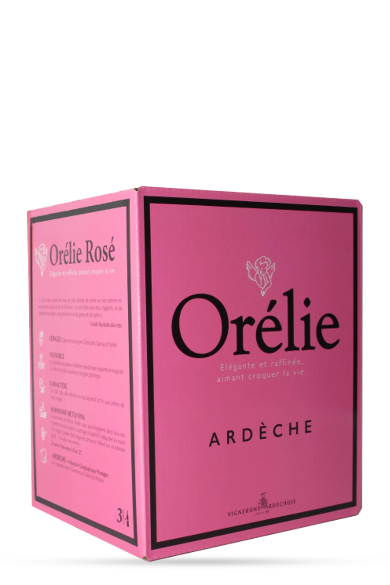 IGP Ardèche Le Cube Orélie Rosé 300cl-bib - VIGNERONS ARDÉCHOIS