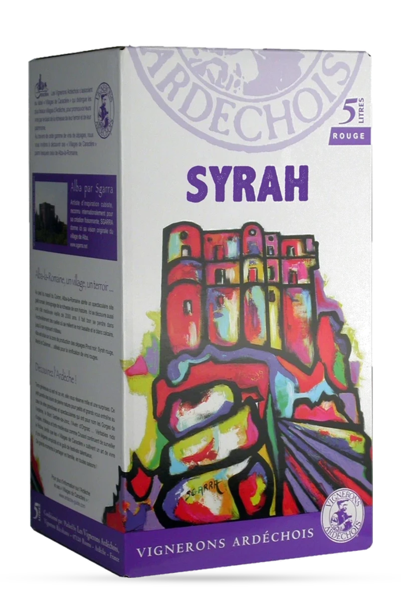 IGP Ardèche Syrah Rouge 500cl-bib - VIGNERONS ARDÉCHOIS
