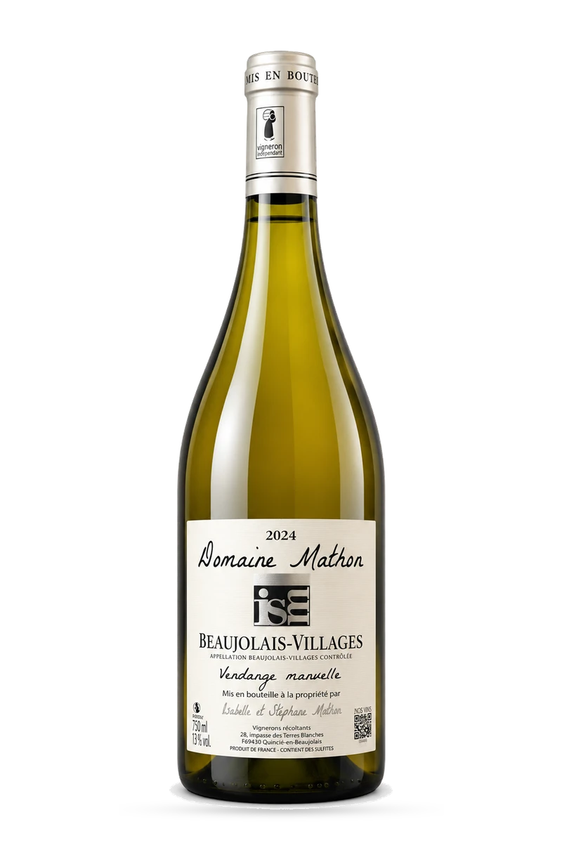 Beaujolais Villages AOC Blanc 2024 75cl - Domaine Isabelle & Stéphane Mathon