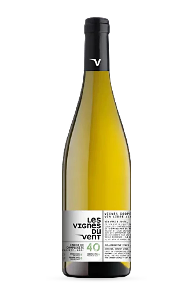 Côtes du Roussillon AOC 40 Blanc 2022 75cl - LES VIGNES DU VENT