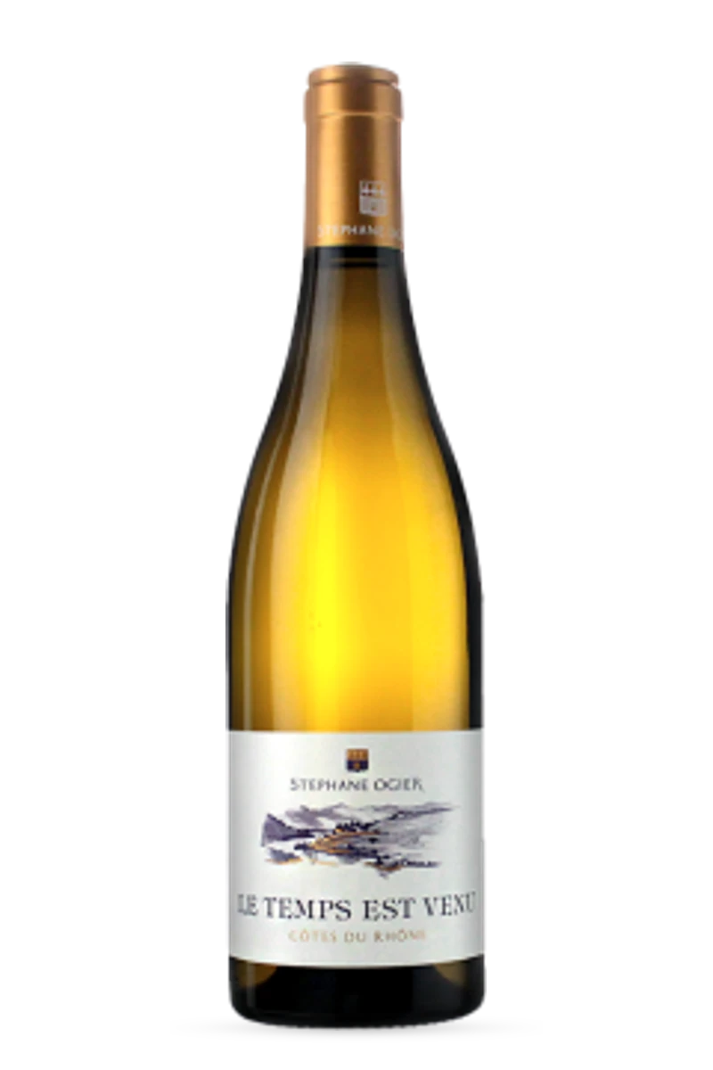 Côtes du Rhône AOC Le Temps est Venu Blanc 2023 75cl - STEPHANE OGIER