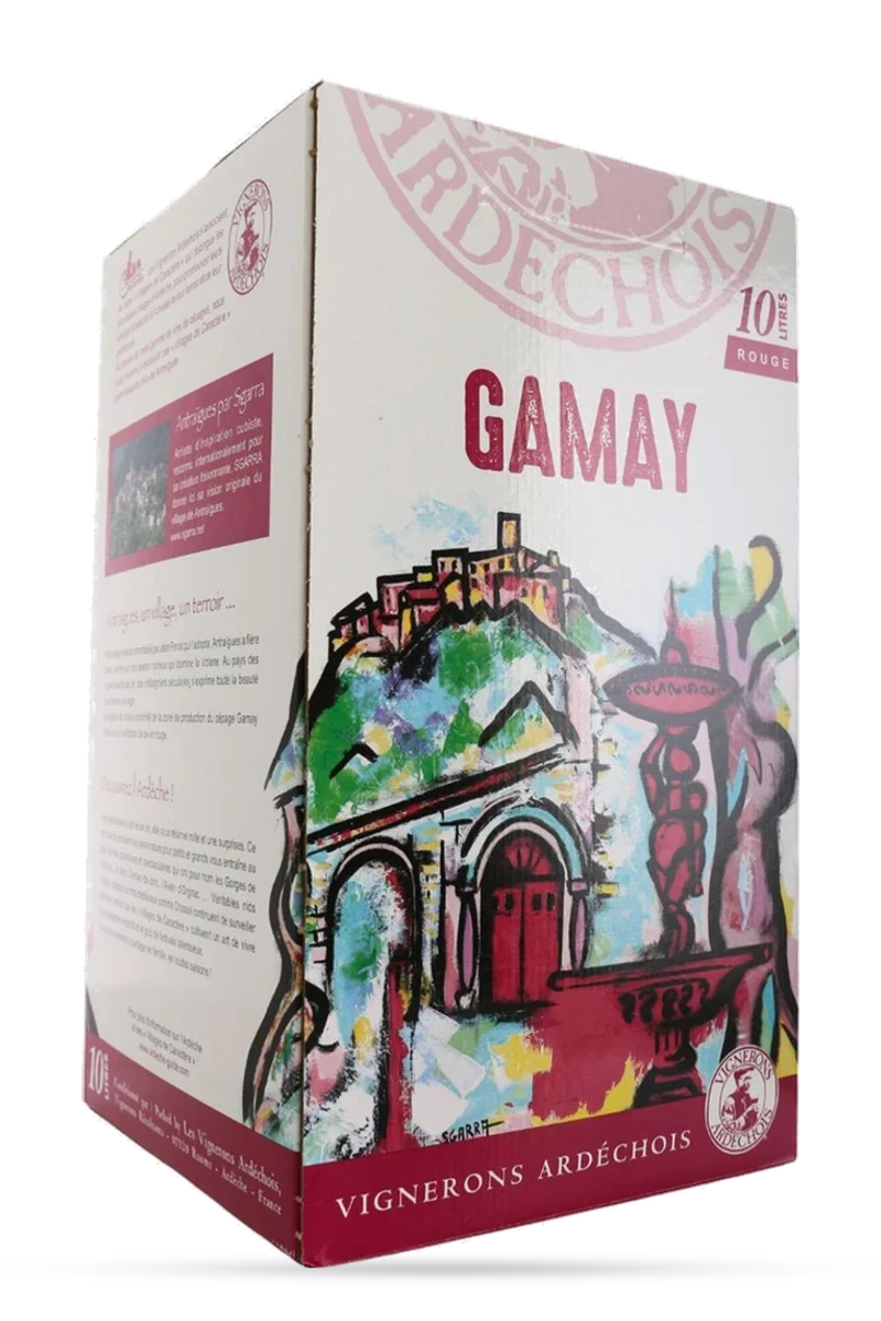 IGP Ardèche Gamay Rouge 500cl-bib - VIGNERONS ARDÉCHOIS